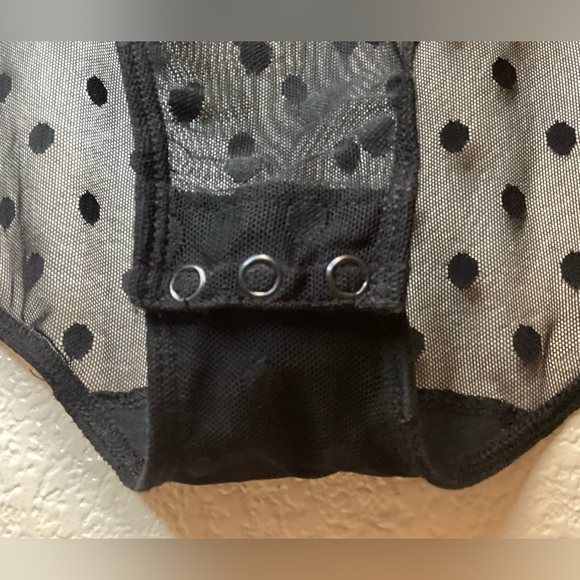 Bodysuit mesh polka dot long sleeve - Picture 6 of 12